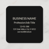 Erstellen Sie sofort einen QR-Code | Bearbeiten vo Quadratische Visitenkarte (Rückseite)