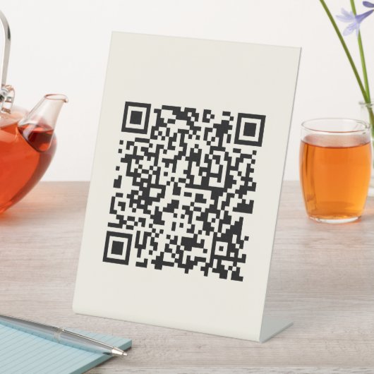 Erstellen Sie sofort einen QR-Code | Bearbeiten vo Sockelschild (In Situ)
