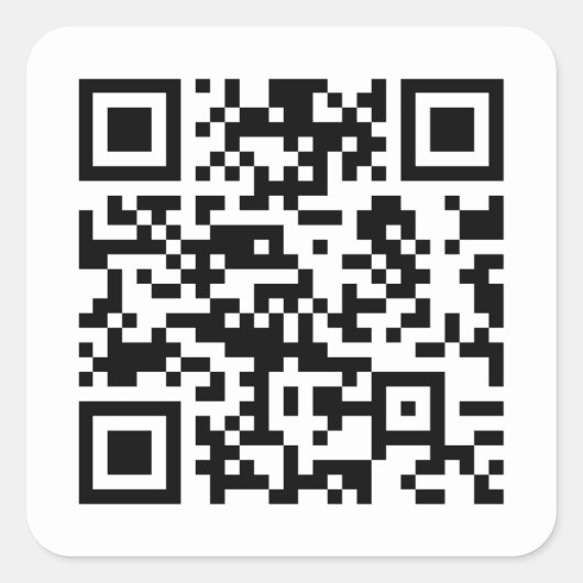 Erstellen Sie sofort einen QR-Code (durch Eingabe Quadratischer Aufkleber (Vorderseite)