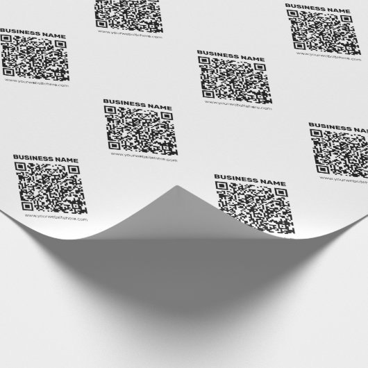 Erstellen Sie sofort einen QR-Code für jede Websit Geschenkpapier (Ecke)