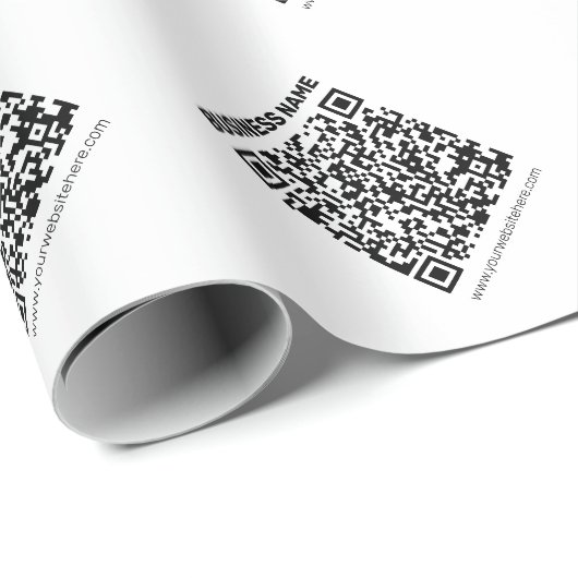 Erstellen Sie sofort einen QR-Code für jede Websit Geschenkpapier (Rolleneckpunkt)