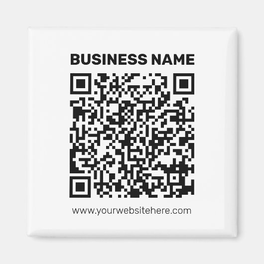 Erstellen Sie sofort einen QR-Code für jede Websit Magnet (Vorne)