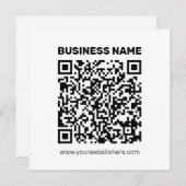 Erstellen Sie sofort einen QR-Code für jede Websit Mitteilungskarte (Vorne/Hinten)