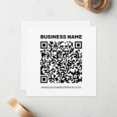 Erstellen Sie sofort einen QR-Code für jede Websit Mitteilungskarte (Vorderseite/Rückseite Beispiel)
