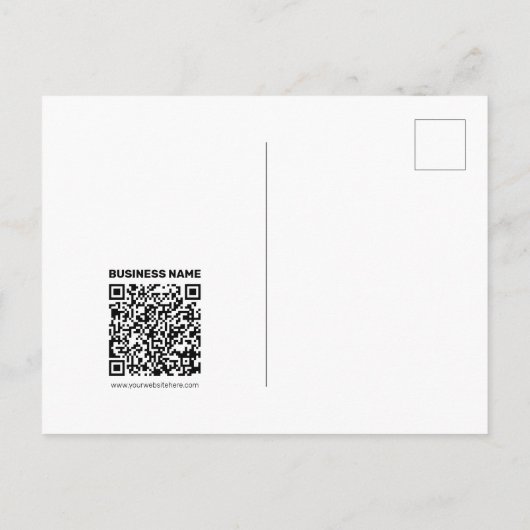 Erstellen Sie sofort einen QR-Code für jede Websit Postkarte (Rückseite)