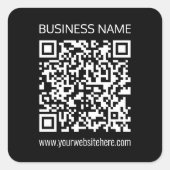 Erstellen Sie sofort einen QR-Code mit der URL der Quadratischer Aufkleber (Vorderseite)