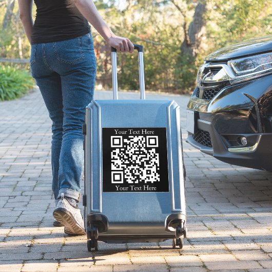 Erstellen Sie sofort einen QR-Code mit einer belie Aufkleber (Koffer Insitu)