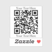 Erstellen Sie sofort einen QR-Code mit einer belie Aufkleber (Blatt)