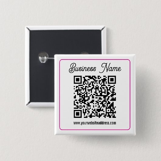 Erstellen Sie sofort einen scannbaren QR-Code für Button (Vorne & Hinten)