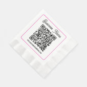 Erstellen Sie sofort einen scannbaren QR-Code für Serviette (Ecke)