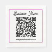 Erstellen Sie sofort einen scannbaren QR-Code für  Serviette (Vorderseite)