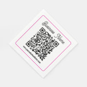 Erstellen Sie sofort einen scannbaren QR-Code für  Serviette (Ecke)