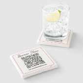 Erstellen Sie sofort einen scannbaren QR-Code für Steinuntersetzer (Seitenansicht)