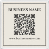 Erstellen Sie sofort einen skalierbaren QR-Code fü Aufkleber (Vorderseite)