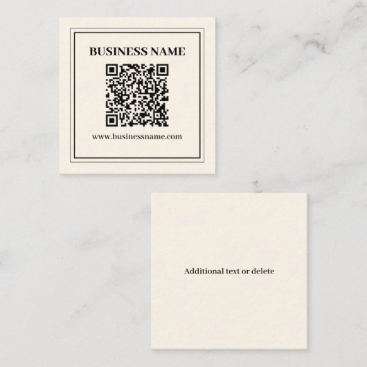 Erstellen Sie sofort einen skalierbaren QR-Code fü Begleitkarte (Vorne/Hinten)