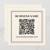 Erstellen Sie sofort einen skalierbaren QR-Code fü Mitteilungskarte (Vorne/Hinten)