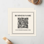 Erstellen Sie sofort einen skalierbaren QR-Code fü Mitteilungskarte (Vorderseite/Rückseite Beispiel)