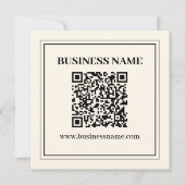 Erstellen Sie sofort einen skalierbaren QR-Code fü Mitteilungskarte (Vorderseite)