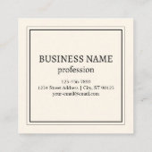 Erstellen Sie sofort einen skalierbaren QR-Code fü Quadratische Visitenkarte (Rückseite)