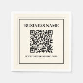 Erstellen Sie sofort einen skalierbaren QR-Code fü Serviette (Vorderseite)