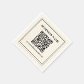 Erstellen Sie sofort einen skalierbaren QR-Code fü Serviette (Ecke)