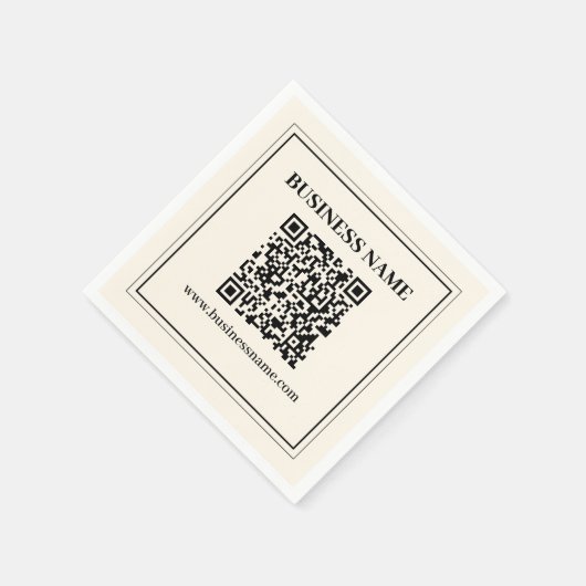 Erstellen Sie sofort einen skalierbaren QR-Code fü Serviette (Ecke)