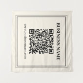 Erstellen Sie sofort einen skalierbaren QR-Code fü Wandteppich (Vorderseite (Horizontal))