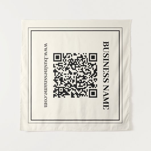 Erstellen Sie sofort einen skalierbaren QR-Code fü Wandteppich (Vorderseite (Horizontal))