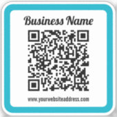 Erstellen Sie sofort einen wasserdichten QR-Code Aufkleber (Vorderseite)