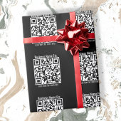 Erstellen Sie sofort geteerte Muster QR Code & Nam Geschenkpapier
