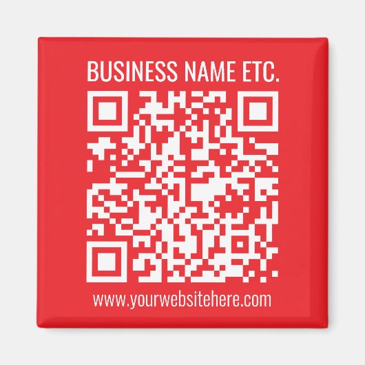 Erstellen Sie sofort Ihren eigenen QR-Code | Edita Magnet (Vorne)