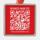 Erstellen Sie sofort Ihren eigenen QR-Code | Edita Ornament Aus Metall (Vorne)