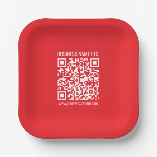 Erstellen Sie sofort Ihren eigenen QR-Code | Edita Pappteller (Vorderseite)