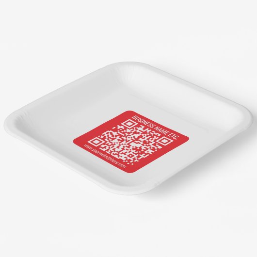 Erstellen Sie sofort Ihren eigenen QR-Code | Edita Pappteller (Gewinkelt)