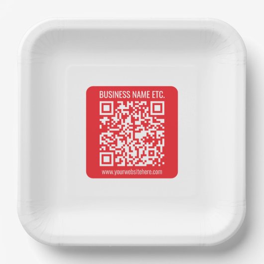 Erstellen Sie sofort Ihren eigenen QR-Code | Edita Pappteller (Vorderseite)