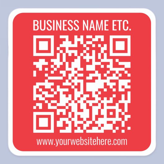 Erstellen Sie sofort Ihren eigenen QR-Code | Edita Quadratischer Aufkleber