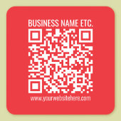 Erstellen Sie sofort Ihren eigenen QR-Code | Edita Quadratischer Aufkleber