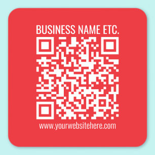 Erstellen Sie sofort Ihren eigenen QR-Code Edita Quadratischer Aufkleber