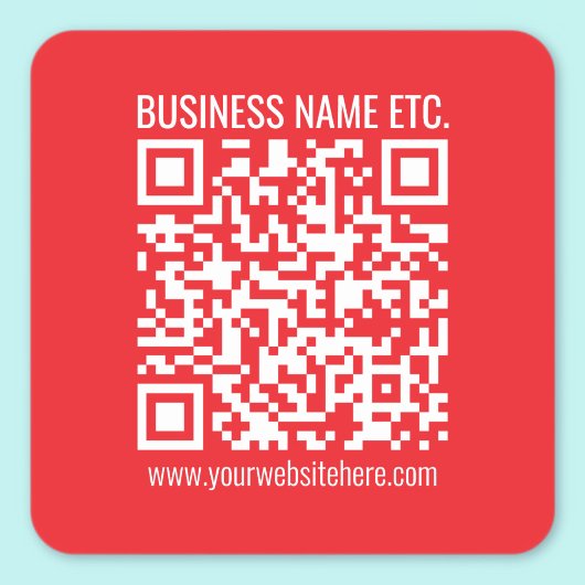 Erstellen Sie sofort Ihren eigenen QR-Code | Edita Quadratischer Aufkleber