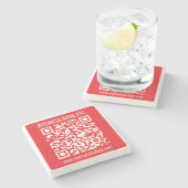 Erstellen Sie sofort Ihren eigenen QR-Code | Edita Steinuntersetzer (Seitenansicht)