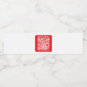Erstellen Sie sofort Ihren eigenen QR-Code | Edita Wasserflaschenetikett (Einzelnes Label)