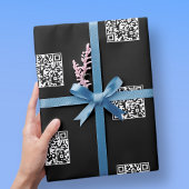 Erstellen Sie sofort QR-Code mit geflecktem Muster Geschenkpapier