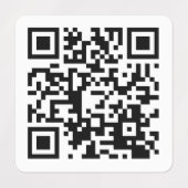 Erstellen Sie sofort QR-Code | Wasserdichte Kleidu Etiketten (Design 1)
