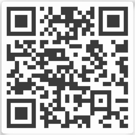 ERSTELLEN SIE STÄNDIG QR-Code für Scannable | tran Aufkleber (Vorderseite)