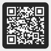 ERSTELLEN SIE STÄNDIG SCANNBAREN QR-Code mit Ihrer Quadratischer Aufkleber (Vorderseite)
