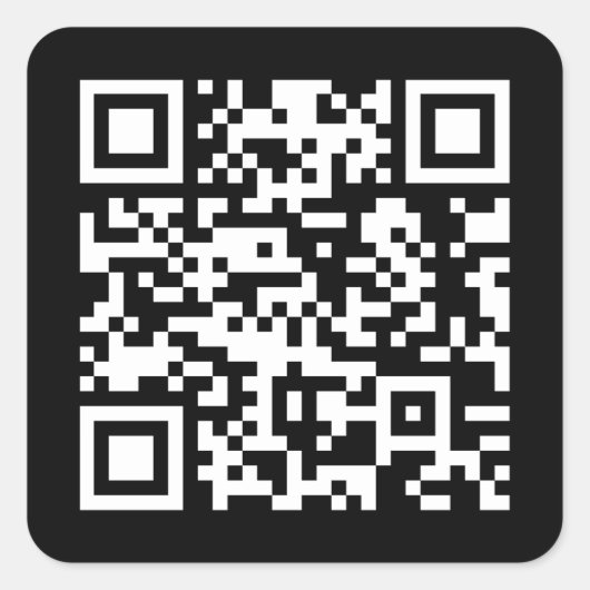 ERSTELLEN SIE STÄNDIG SCANNBAREN QR-Code mit Ihrer Quadratischer Aufkleber (Vorderseite)