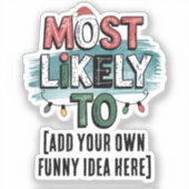 😂 erstellen Sie wahrscheinlich ein lustiges Weihn Aufkleber (Vorderseite)