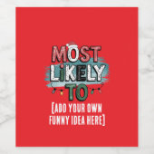 😂 erstellen Sie wahrscheinlich ein lustiges Weihn Weinetikett (Einzelnes Label)