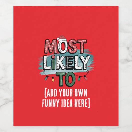 😂 erstellen Sie wahrscheinlich ein lustiges Weihn Weinetikett (Einzelnes Label)