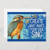 Erstellen Sie, was Ihr Soul positiv macht Postkarte (Vorne/Hinten)